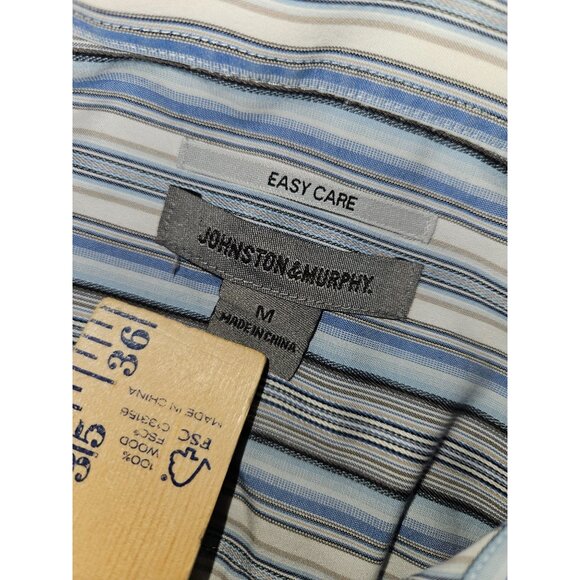 Johnston & Murphy Mens Easy Care Dress Shirt Medium - Picture 4 of 8